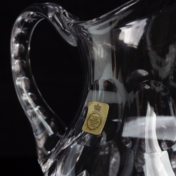 Vintage Cut Crystal Pitcher | West German 24% Lead Crystal | Kitchen Decor - Picture 8 of 10